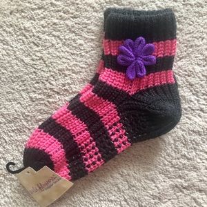 Unique knit slipper socks